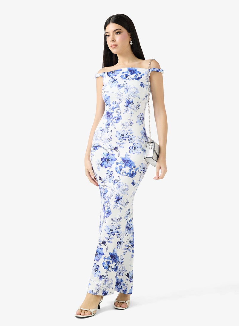ELLA One Shoulder Floral Dress - Image 1